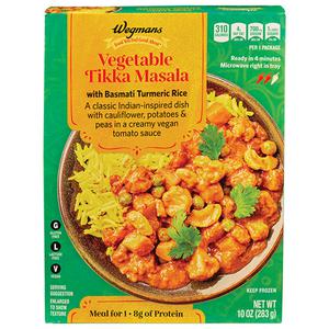 Wegmans Frozen Vegetable Tikka Masala with Basmati Turmeric Rice