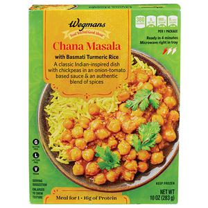 Wegmans Frozen Chana Masala with Basmati Turmeric Rice