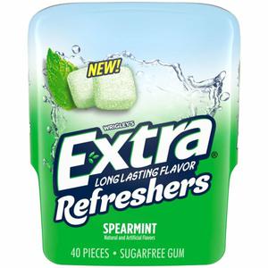 Extra Refreshers Refreshers Spearmint Chewing Gum Pieces