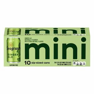 Seagram's Ginger Ale, Mini, 10 Pack