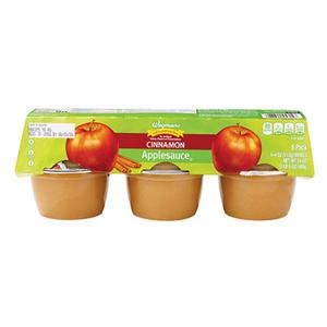 Wegmans Cinnamon Applesauce Bowls, 6 PACK