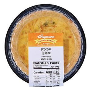 Wegmans Broccoli Quiche