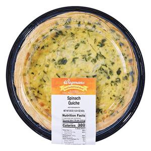 Wegmans Spinach Quiche