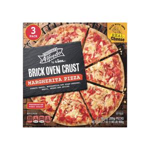 Alfredo frozen margherita brick oven style pizza