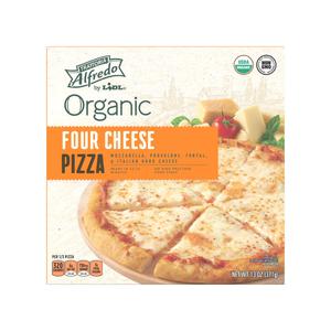 Alfredo frozen organic four cheese pizza