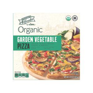 Alfredo frozen organic roasted vegetable pizza