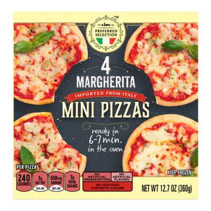 Lidl Preferred Selection frozen mini pizzas, margherita