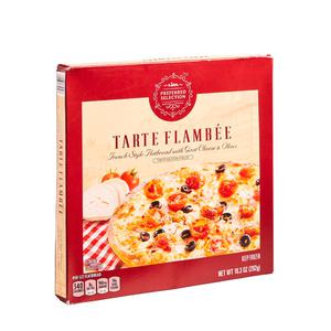 Lidl Preferred Selection frozen tarte flambee, goat cheese & olives