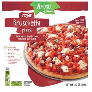 Vemondo frozen vegan pizza, bruschetta