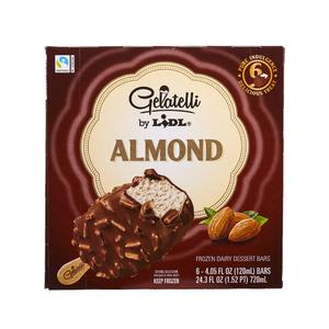 Gelatelli frozen almond dairy dessert bars