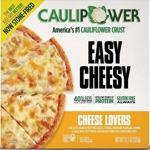 Caulipower frozen easy cheesy cheese lovers pizza