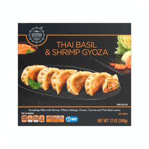 Lidl frozen cooked gyoza Thai basil & shrimp