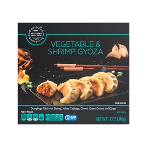 Lidl frozen cooked gyoza vegetable & shrimp