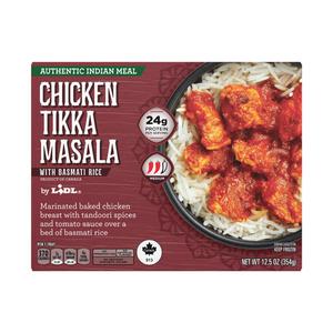 Lidl frozen chicken tikka masala with basmati rice