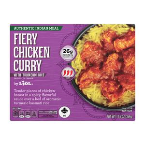 Lidl frozen fiery chicken curry