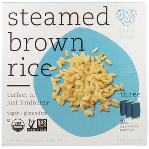 Grain Trust frozen steamed brown rice