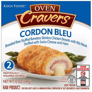 Koch Foods Oven Cravers frozen cordon bleu