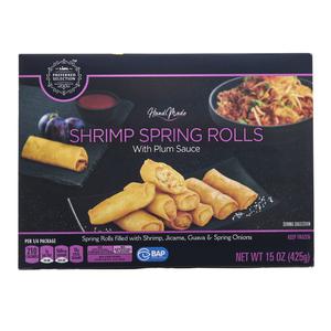 Lidl Preferred Selection frozen shrimp spring rolls with plum sauce