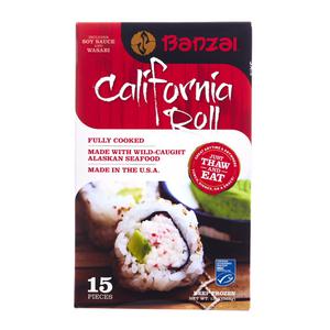 Banzai frozen California roll