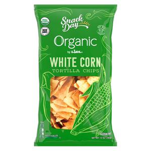 Snack Day organic white corn tortilla chips