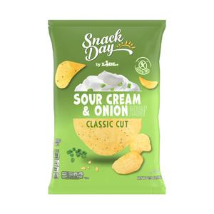 Snack Day classic cut potato chips sour cream & onion