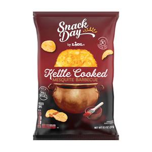 Snack Day kettle cooked potato chips mesquite BBQ