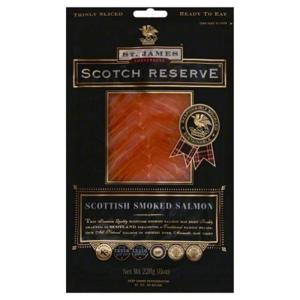 St. James Scotch Reserve Salmon, Scottish Smoked, Thinly Sliced