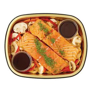 Wegmans Ready To Cook Teriyaki Salmon with Mushrooms and Sauce, Twin Pack