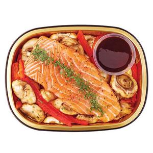 Wegmans Ready To Cook Salmon Teriyaki with Mushrooms