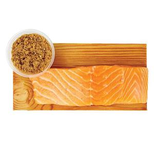 Wegmans Ready to Cook Cedar-Plank Salmon with Brown Sugar and Cracked Pepper Blend