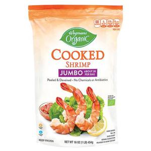 Wegmans Organic Jumbo Cooked Peeled & Deveined Shrimp