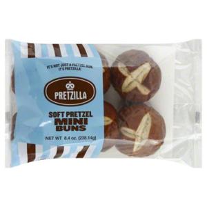 Pretzilla Buns, Mini, Soft Pretzel