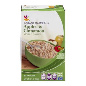 Stop & Shop Instant Oatmeal Apples & Cinnamon - 10 ct