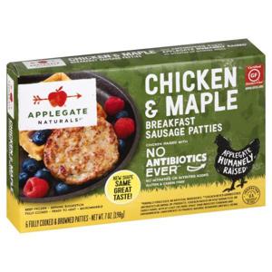 Applegate Naturals Naturals Breakfast Sausage, Chicken & Maple, Patties