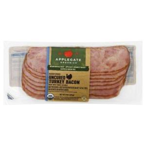 Applegate Organics Bacon, Turkey, Uncured, Hickory Smoked