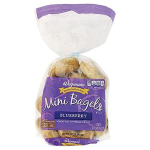 Wegmans Mini Bagels, Blueberry