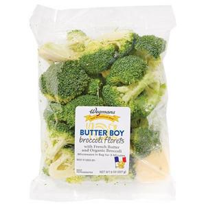 Wegmans Broccoli, Florets, with Butter Boy