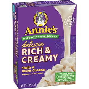 Annie's Deluxe Rich & Creamy Shells & White Cheddar Macaroni & Cheese Sauce