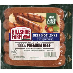 Hillshire Farm Hot Beef Smoked Sausage Links, 5 Count