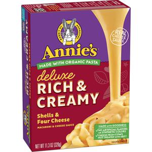 Annie's Deluxe Rich & Creamy Shells & Four Cheese Macaroni & Cheese Sauce