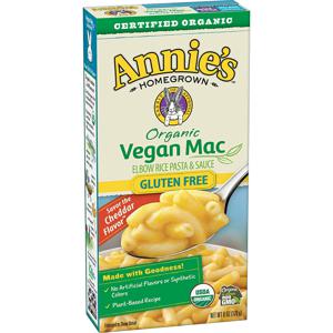 Annie's Organic Vegan Macaroni and Cheese Elbows & Creamy Sauce Gluten Free Pasta