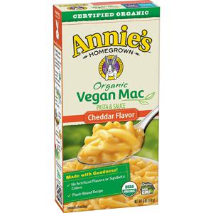 Annie's Organic Vegan Mac Cheddar Flavor Pasta and Sauce