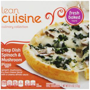 Lean Cuisine Deep Dish Spinach & Mushroom Pizza