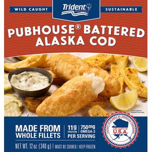 Trident Seafoods Pub House Battered Cod