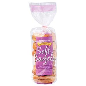 Wegmans Soft Bagels, Cinnamon Raisin Swirl