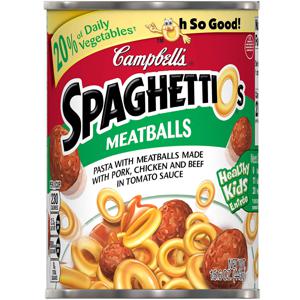 Campbell's SpaghettiOs Canned Pasta with Meatballs