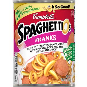 Campbell's SpaghettiOs Canned Pasta with Franks