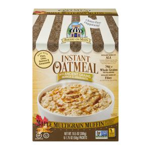 Bakery on Main Instant Oatmeal Maple Multigrain Muffin Gluten Free