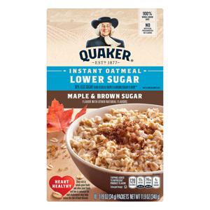 Quaker Instant Oatmeal Maple & Brown Sugar Lower Sugar