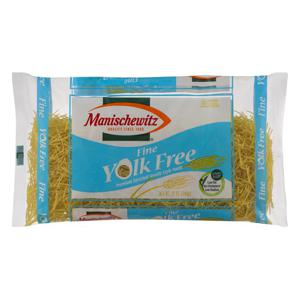 Manischewitz Noodles Yolk Free Fine